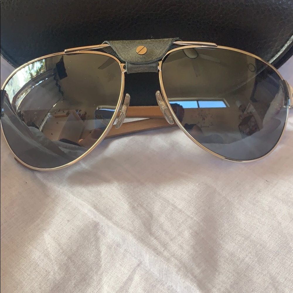 Cartier Santos Wood Aviators